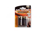 Ansmann Premium Alkaline C Size Batteries - Pack of 2