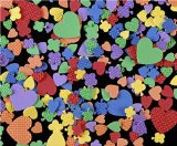 Craft Foam Shapes Hearts and Flowers