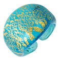 Laguna - Blue & Gold Murano Glass Ring