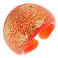Laguna - Orange & Gold Murano Glass Ring