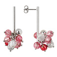 Virginia - Pink Murano Glass Drop Earrings