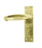 Style Brass Bathroom Door Handles 152x38mm 2439