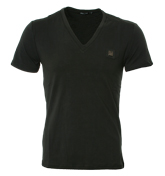 Antony Morato Black V-Neck T-Shirt