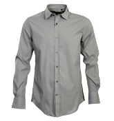 Grey and White Stripe Shirt