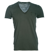 Grey V-Neck T-Shirt