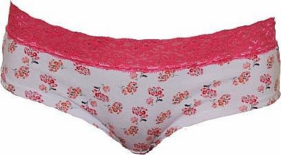 Anucci Ladies Floral Shortie Briefs Knickers With Lace Trim 1 Pair (10)