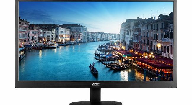 AOC e2070Swn 19.5 LED 1600x900 VGA Black Monitor