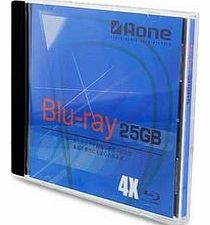 Aone Blu-Ray 25Gb BD-R Blank Jewel Cased Single Disc