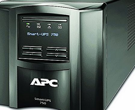 APC by Schneider Electric APC SMT750I Smart-UPS,500 Watts /750 VA,Input 230V /Output 230V, Interface Port SmartSlot, USB