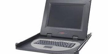 APC Rackmount Keyboard Monitor Mouse - Flat panel display - TFT - 15`` - 1024 x 768 / 60 Hz - 0.297 mm - black - 1 U
