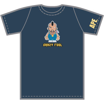 Ape Crazy Fool (Navy) T-Shirt