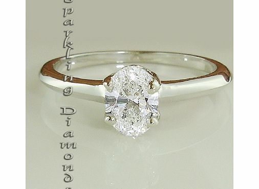 1/5CT OVAL DIAMOND SOLITAIRE RING