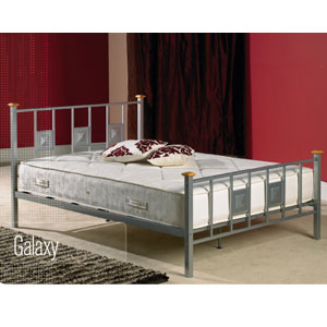 , Galaxy, 4FT Sml Double Metal Bedstead
