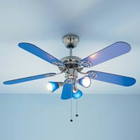 Apollo Chrome Ceiling Fan with FSC Approved Blades