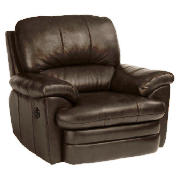 apollo Leather Recliner Armchair, Black