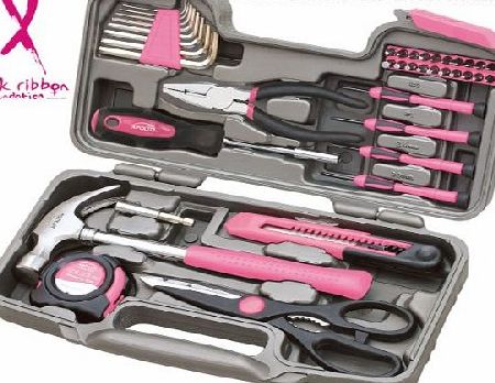 apollo precision tools  39 Piece Pink Household Tool Kit
