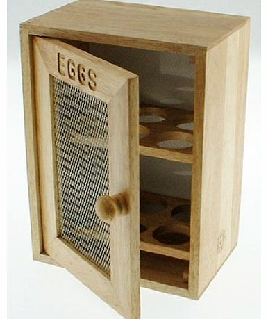 Stylish Wooden Egg Holder Cabinet Cupboard - Storage Rack
