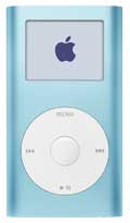 APPLE Blue ipod mini