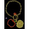 Apple Charm Bracelet (Gold)
