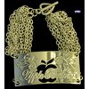 Apple Bottoms Plaque Strand Bracelet (Silver)