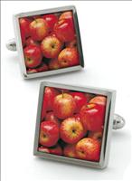 Apple Cufflinks by Robert Charles