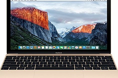 Apple MacBook 12-inch Laptop (Intel Core m3 1.1 GHz, 8 GB RAM, 256 GB SSD, Intel HD Graphics 515, OS X El Capitan) - Space Grey - 2016 - MLH72B/A - UK Keyboard