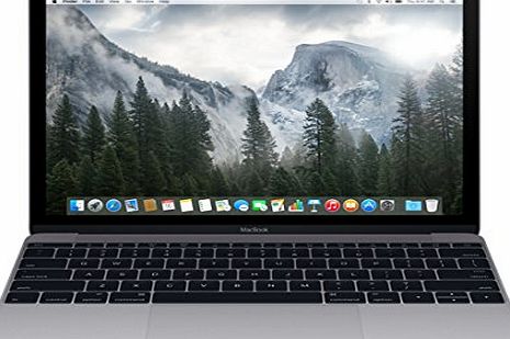 Apple MacBook with Retina Display 12-inch Laptop (Intel Core M 1.1 GHz, 8 GB RAM, 256 GB SSD, Intel HD, OS X Yosemite) - Space Grey - 2015 - MJY32B/A - UK Keyboard