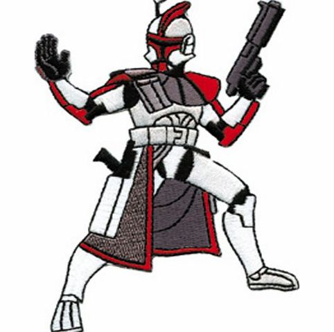 Application STAR WARS Trooper Figure PATCH Iron-On / Sew-On Disney Officially Licensed Movie 