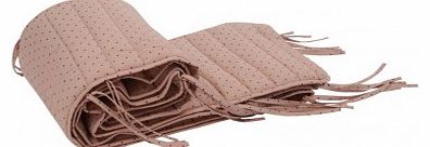 April Showers Dot cot bumper - pink `One size