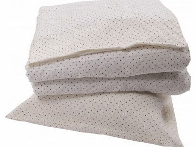 Dot junior bed set - white `One size