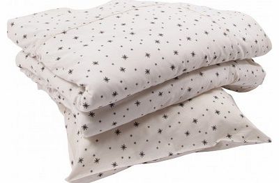 April Showers Stars junior bed set - white `One size