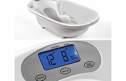 Aqua Scale Baby Bath And Scales, White