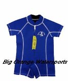 Baby and Toddler Aqua Wave Shortie front Zip Wetsuit S Available in black/yellow, Pink or blue