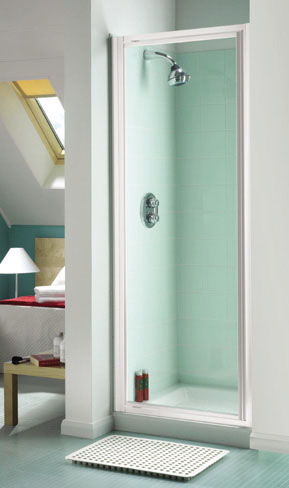 Aqualux 90cm Aquarius Pivot Shower Door