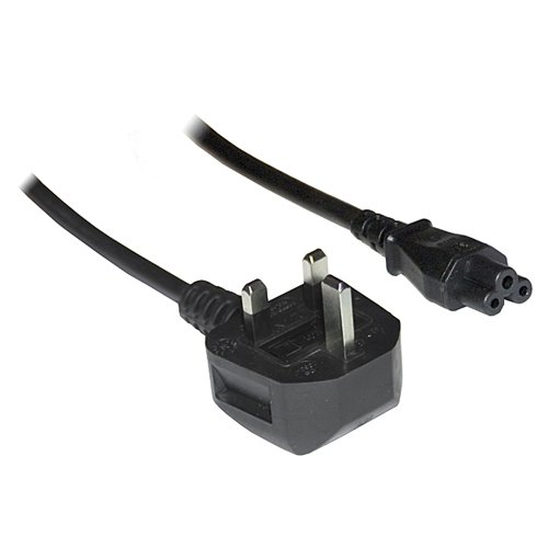 Aquarius 3M Clover Leaf Mains Power Lead Cable C5 3 Metre