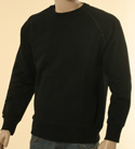 Aquascutum Mens Black Cotton Long Sleeve Sweatshirt