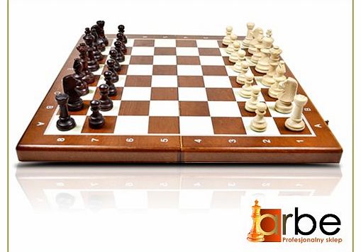 ARBE Wooden Chess Set Tournament 4 - Chess Board & Staunton no 4