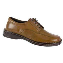 Male Russ Leather Upper Leather Lining in Black, Tan