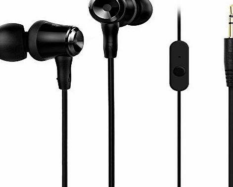Archeer  AH28 Earphones Headphones, Stereo In Ear Headphone Earbuds Wired Headset with In-line MIC and Remote, Noise Canceling Heavy Deep Bass for iPhone, iPad, iPod, Samsung, Nokia, HTC , Mp3 and More