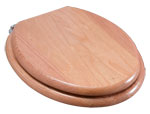 Natural Oak Solid Wooden Toilet Seat