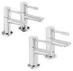 Valencia Chrome Bath Tap and Basin Tap Pack