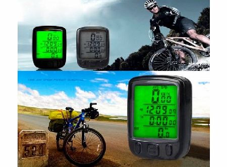 Ardisle Digtal Speedometer Odometer LCD Waterproof Bike Bicycle Cycling Computer Speedo