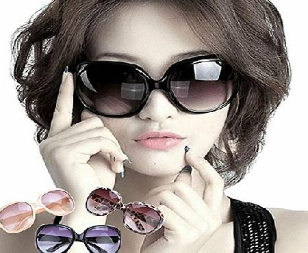 Ardisle LARGE OVERSIZED LADIES WOMEN SUNGLASSES DESIGNER BIG FRAME RETRO VINTAGE FASHION (Black)