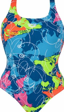 Arena Womens Routes Energy Back Swimsuit AW15