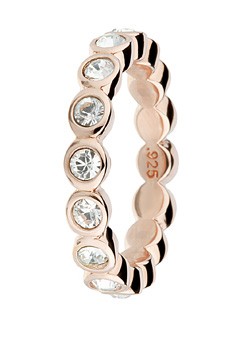 Rose Gold Plated Cubic Zirconia Eternity