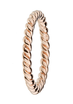 Rose Gold Plated Twist Ring