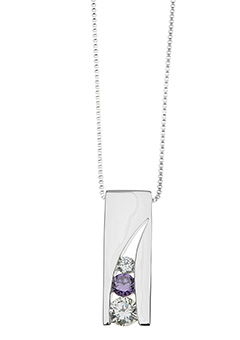 Argent Silver and Cubic Zirconia set Pendant