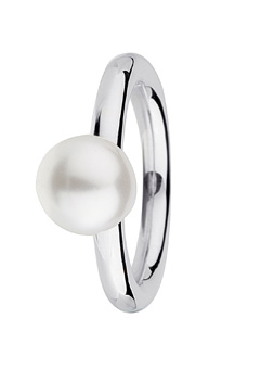 Argent Silver Pearl Ring