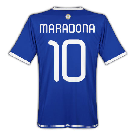 Argentina Adidas 2010-11 Argentina World Cup Away (Maradona 10)