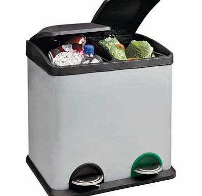 Argos 30 Litre Recycling Pedal Bin with 2 Compartments